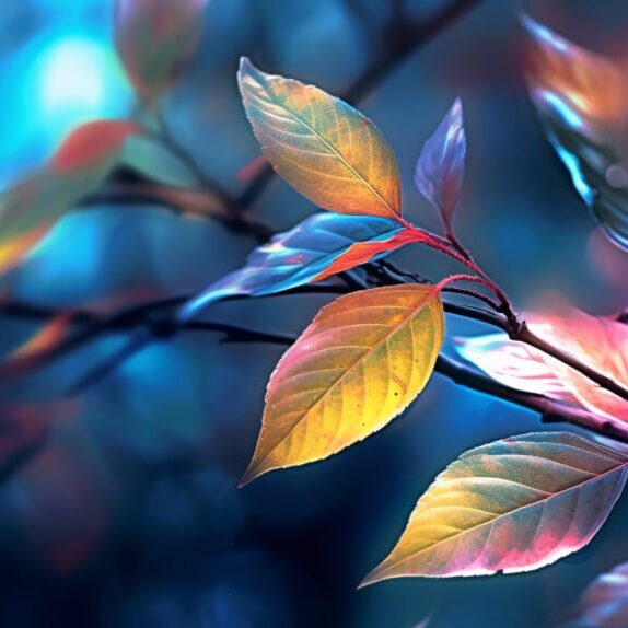 beauty of nature's sparkle through colorful bokeh. The image showcases sunlight filtering through leaves or flowers, creating a mesmerizing display of vibrant and shimmering bokeh patterns.